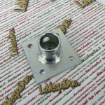 Piastra flangia per Piede di stazionamento mobile rotante per trasformazione APE AUTOrimorchio forno pizze ecc 