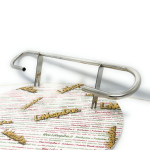 Reposapiés de acero inoxidable para pasajero trasero para VESPA 150 VL1 VL2 VL3 VB1 GS 125 V1 V15 V30 V33 VM VN