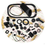 Kit restauro parti in gomma e passacavi VESPA 80 125 150 200 PX PE ARCOBALENO T5