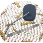 Specchio Sinistro grigio per PIAGGIO APE POKER 