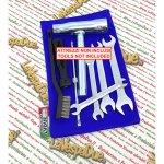 Borsa Attrezzi in TNT BLU per VESPA APE LAMBRETTA MOTOGUZZI HONDA FOUR 50 90 125 150 200 300 350 400 500 550 750