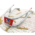 Paraurti perimetrale cromato - rosso - per parafango VESPA 125 150 160 180 200 SPRINT GL GT GTR