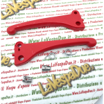 Kit serie leve in plastica rossa per ciclomotori PIAGGIO 50 CIAO SI BRAVO completi di fermi e molle leva freno anteriore posteriore