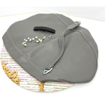 Housse de selle grise sans carrés complète avec poignée VESPA PX PE 125 150 200