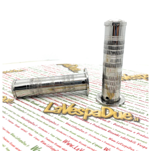 Paire de poignées en acier VESPA Harley Motoguzzi Honda diamètre réglable de 22 à 27 mm