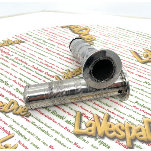 Paire de poignées en acier VESPA Harley Motoguzzi Honda diamètre réglable de 22 à 27 mm