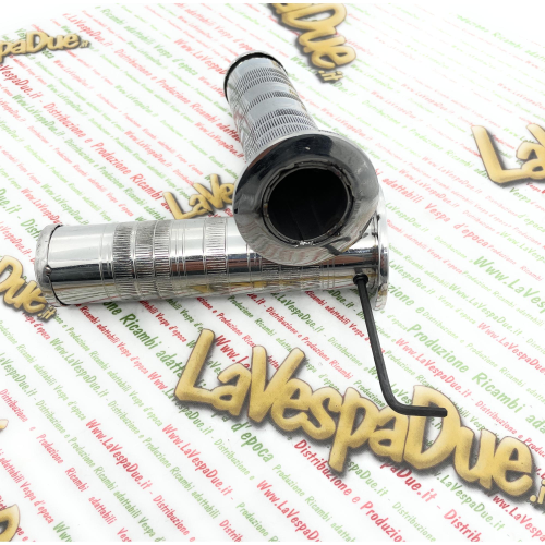 Paire de poignées en acier VESPA Harley Motoguzzi Honda diamètre réglable de 22 à 27 mm