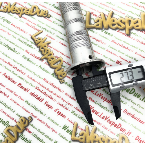 Paire de poignées en acier VESPA Harley Motoguzzi Honda diamètre réglable de 22 à 27 mm