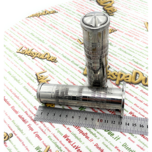 Paire de poignées en acier VESPA Harley Motoguzzi Honda diamètre réglable de 22 à 27 mm