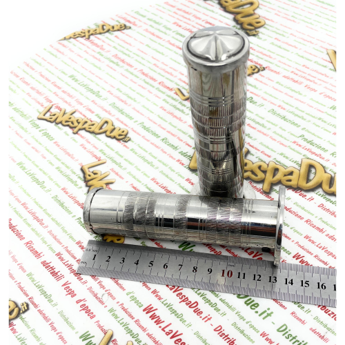 Paire de poignées en acier VESPA Harley Motoguzzi Honda diamètre réglable de 22 à 27 mm