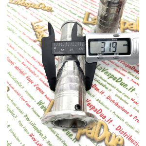 Paire de poignées en acier VESPA Harley Motoguzzi Honda diamètre réglable de 22 à 27 mm