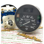 COMPTEUR LVDUE chromé 160 KM/h pour Vespa PX PE Arcobaleno 125 150 200 adaptable PX XL 50 125
