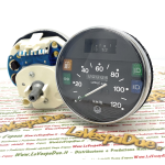 COMPTEUR LVDUE chromé 120 KM/h pour Vespa PX PE Arcobaleno 125 150 200 adaptable PX XL 50 125
