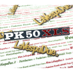 Seitentür-Karosserieschild-Schriftzug für VESPA PK 50 XLS ro 227562