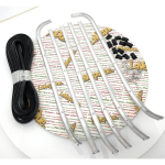 Serie Strisce Pedana complete in alluminio tenero VESPA PX PE T5 125 150 200 dal 1983 in poi con tutti i puntalini ciechi r.o. 154670