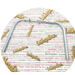 Cavalletto centrale per VESPA 50 90 125 N L R SPECIAL PRIMAVERA ET3 in metallo Ø 16 mm fornito con tappi e trattamento di zincatura