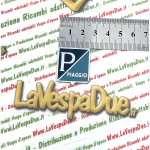 PIAGGIO small aluminum shield emblem to glue for VESPA 50 90 125 NL