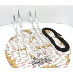 Complete set of soft aluminum footboard strips and chrome tips for VESPA 90 50 125 NLR SPECIAL PRIMAVERA ET3 ro 154668 high quality