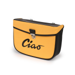 Rear side bag for PIAGGIO CIAO mopeds yellow and black