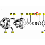 Retén de aceite 18 x 24 x 4 para campana de embrague variador masas Piaggio SI CIAO BOSS SUPER BRAVO GRILLO APE CALESSINO CLASSIC MP601 ro 008771