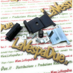 Complete lock plate kit for trunk door button for VESPA PK S SS AUTOMATICA 50 80 100 125 with hooks and plates ro 008432 216622 216625 216620 216621 216624