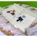 Kit de porte complet avec plaques à boutons pour top case VESPA PK S SS AUTOMATICA 50 80 100 125 avec crochets et plaques ro 216467 008432 216622 216625 216620 216621 216624