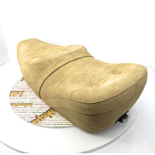 Selle de fauteuil de luxe KING size BEIGE NUVOLATO pour VESPA 80 125 150 200 PX PE ARCOBALENO GT GTR complète avec serrure