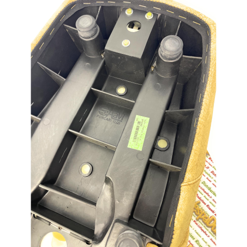 Selle de fauteuil de luxe KING size BEIGE NUVOLATO pour VESPA 80 125 150 200 PX PE ARCOBALENO GT GTR complète avec serrure