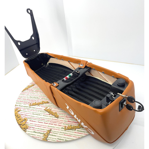 Sella Camel sport di colore marrone cuoio per VESPA PK S XL 50 125 AUTOMATICA