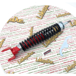 Amortiguador trasero deportivo CARBONE ajustable 3 posiciones VESPA PK 50 125 XL S RUSH N FL HP Rojo y Negro