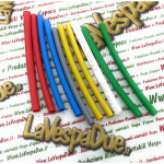 Set of 10 pieces heat shrink tubing 3 x 100 mm for electrical system repairs VESPA APE and LAMBRETTA