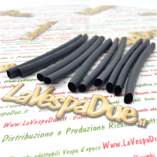 10er Set Schrumpfschlauch 8 x 100 mm für Elektrikreparaturen VESPA APE und LAMBRETTA
