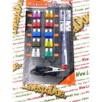 Set fusibili a lama fuse blade tipo normale con giravite cercafase elettrivo per VESPA APE LAMBRETTA FIAT