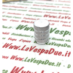 Bouchon de valve en ALUMINIUM GRIS pour chambres à air et jantes tubeless pour VESPA APE et LAMBRETTA