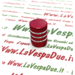 Bouchon de valve ROUGE pour chambres à air et jantes tubeless pour VESPA APE et LAMBRETTA