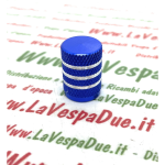 Bouchon de valve BLEU pour chambres à air et jantes tubeless pour VESPA APE et LAMBRETTA