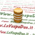 Bouchon de valve ORANGE pour chambres à air et jantes tubeless pour VESPA APE et LAMBRETTA