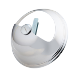 Chrom Lüfterabdeckung Schwungradabdeckung VESPA 125 V1T bis V15T V30T bis V33T HOFFMANN in Edelstahl ULMA Typ niedriger Scheinwerfer