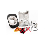 SONDERANGEBOT Pinasco 26028502 EVOTEN BIG BORE QUADRO Thermo-Einheit 46 mm 80 Zylinder mit 12 mm Bolzen PIAGGIO 50 CIAO SI BRAVO BOXER mit angeflanschtem Auspuff 22 mm Einbandkrümmer
