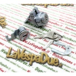 kit serratura NEIMANN VESPA 125 150 VNA VNB VBA VBB GL GS VB1 ACMA bloccasterzo e bauletto r.o. 082416 077049 098653 per sportello cofano laterale foro 20 mm