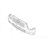 Guardabarros delantero para PIAGGIO QUARGO 500 DIESEL 750 ro 615235