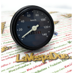 Velocímetro NEGRO para VESPA 50 125 PK S SS escala 140 Km/h con junta ro 179151 178864 196894 196895 196905 197019