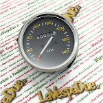 Velocímetro cromado escala 140 km/h VESPA PX PE primera serie 80 125 150 200 llave en el manillar P150 SP 200 E con marco cromado ro 190523