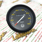 Velocímetro negro escala 140 km/h LVDUE VESPA PX PE 80 125 150 200 primera serie llave en el manillar P150 SP 200 E con marco negro ro 190523