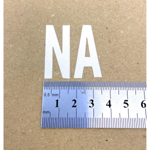 Adesivo sigla NA Napoli catarifrangente per targa europea auto camion autocarro anteriore o posteriore FIAT ABARTH AUDI FERRARI PORCHE MERCEDES ISUZU SKODA VW 500 1200 1400 1600 2000