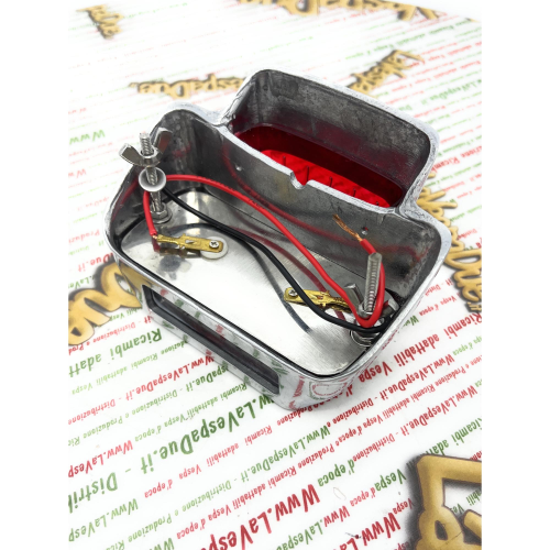 Rücklicht aus Aluminium Typ ULMA für Acma VESPA 125 150 VM VU VN VB1 V30 V1 V15 VL GS niedriger Vintage-Einzellichtscheinwerfer