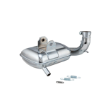 Silencieux d'échappement chromé SIP ROAD 3.0 24166330 pour VESPA PX 80 125 150 PX PE TS VNA VBA SPRINT