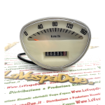 Tachometerskala km/h 160 für VESPA 90 SS 125 150 180 200 TS SPRINT VELOCE SUPER 125 PRIMAVERA RALLY GTR mit elfenbeinfarbenem Hintergrund