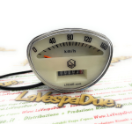 LVDUE Tachometer km/h Skala 160 für VESPA 90 SS 125 150 180 200 TS SPRINT VELOCE SUPER 125 PRIMAVERA RALLY GTR mit elfenbeinfarbenem Hintergrund
