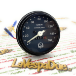 Compteur kilométrique noir LVDUE pour VESPA 50 125 PK S SS échelle 160 km/h avec joint ro 179151 178864 196894 196895 196905 197019
